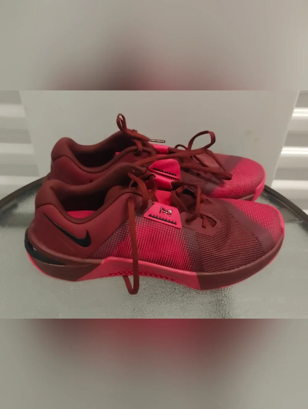Nike Metcon Training Shoes Men's Size 10.5 Burgundy Gym CrossFit Workout Sneaker